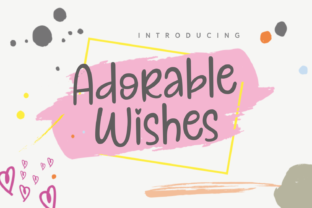 Adorable Wishes: A Handwritten Typeface for Romantic Brand Identity