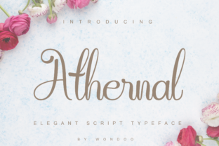 Athernal: The Delicate Script Typeface for Editorial Design