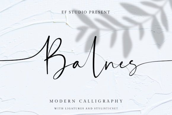 Balnes: A Bold Script Typeface for Modern Editorial Design