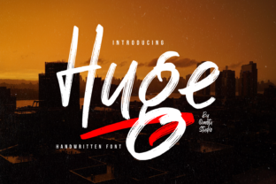 Huge: A Bold Script Font for Modern Editorial Design