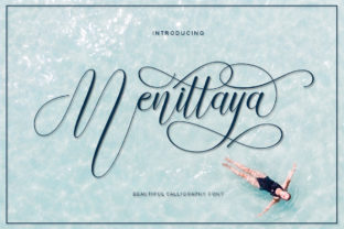 Menittaya: A Delicate Script Typeface for Romantic Brand Identities