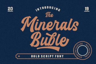 Minerals Buble: The Perfect Script Font for Handmade Creators