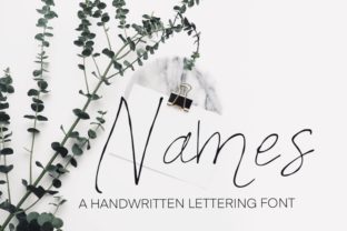 Names: The Handwritten Typeface That Elevates Your Craft Brand