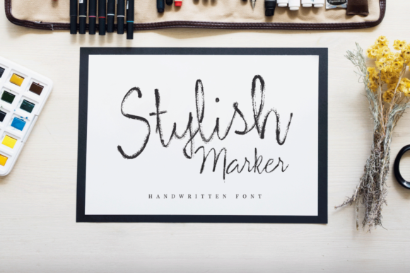 Stylish Marker: The Handwritten Typeface That Brings Your Crafts to Life