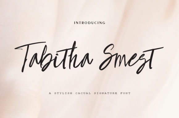 Thabitha Smest: The Modern Script Typeface for Polished Brand Identity